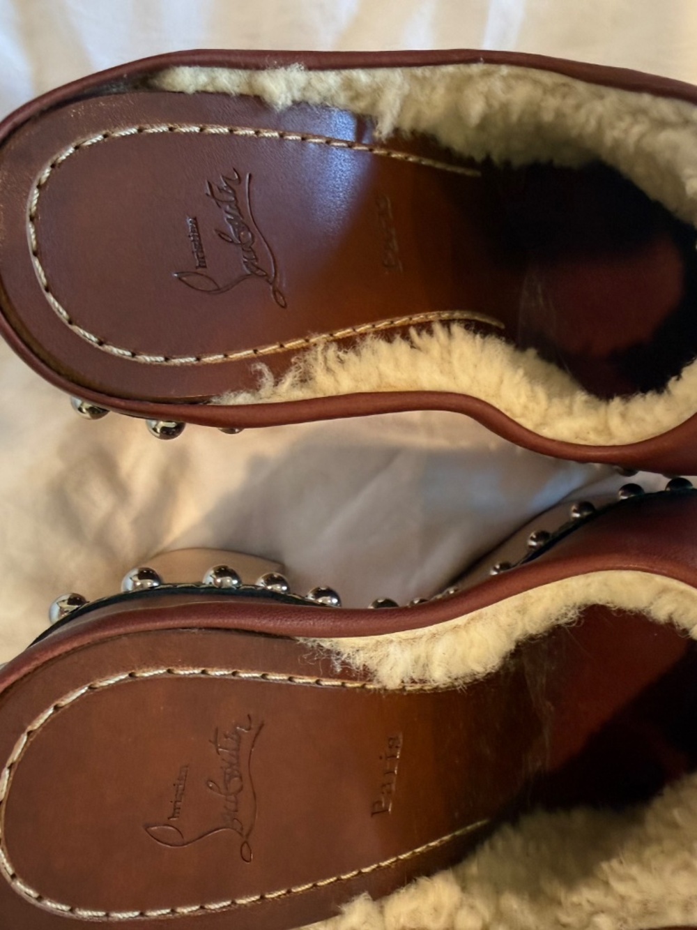 Christian Louboutin Leather Mules - Picture 5 of 7